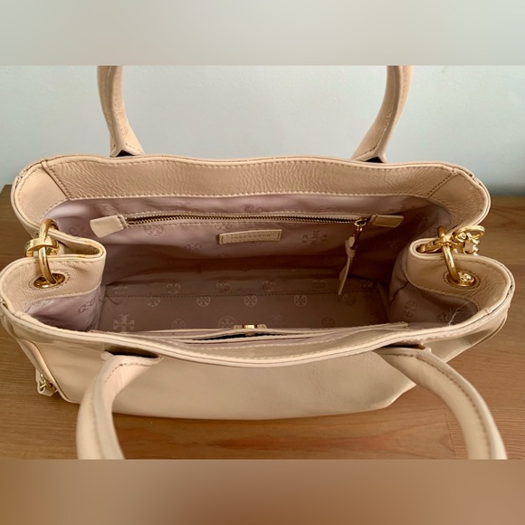Pink/Light Oak TORY BURCH Large tote bag - Picture 4 of 5